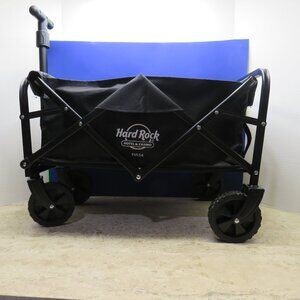 Hard Rock Casino Tulsa Oklahoma Collapsible Utility Wagon w/Telescopic Handle.
